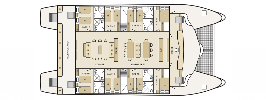 Archipel – Main Deck deck plan
