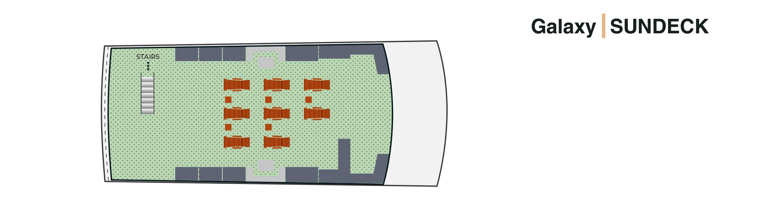 M/Y Galaxy – Sundeck deck plan