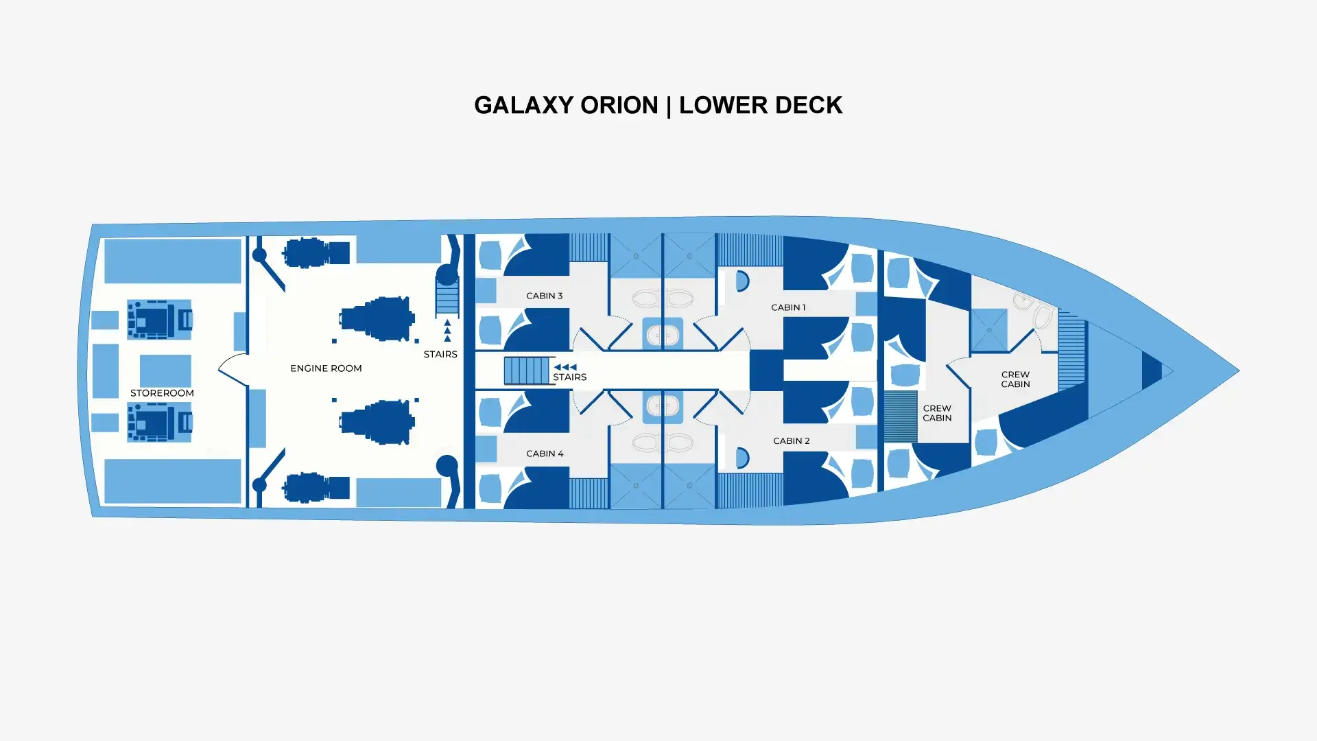 Galaxy Orion – Lower Deck deck plan