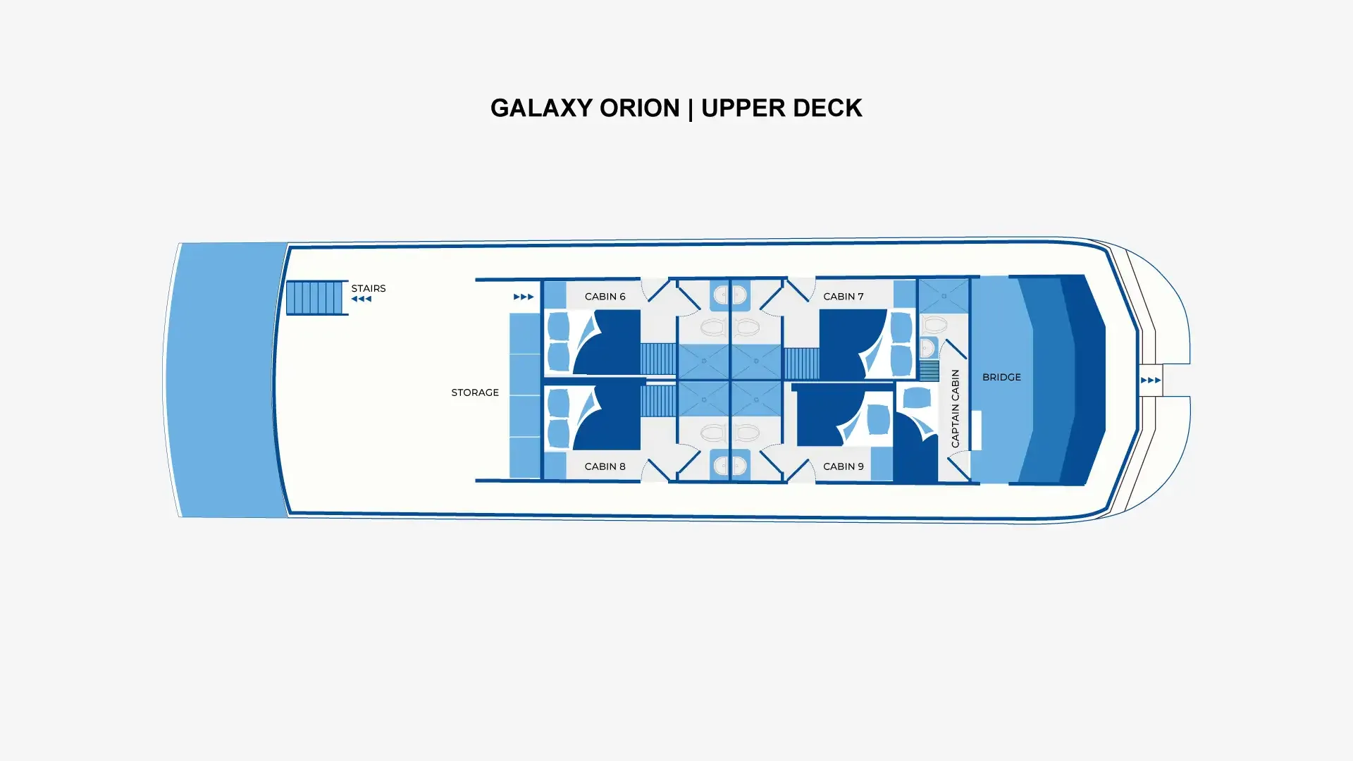 Galaxy Orion – Upper Deck deck plan