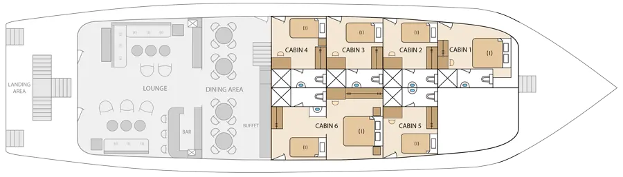 Solaris – Main Deck deck plan