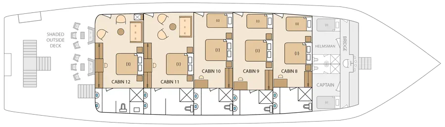 Solaris – Upper Deck deck plan