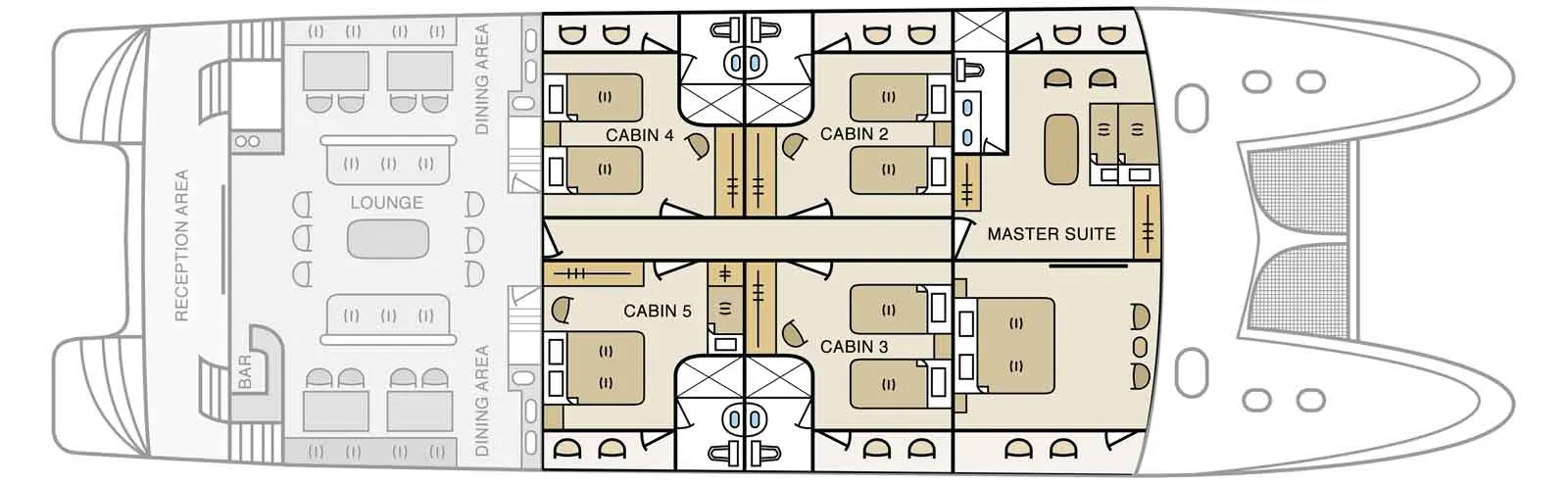 Treasure – Main Deck deck plan