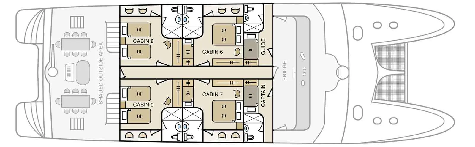 Treasure – Upper Deck deck plan